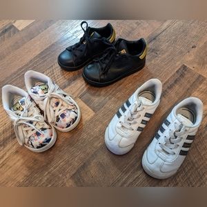 Adidas and Fila toddle girls sneaker bundle